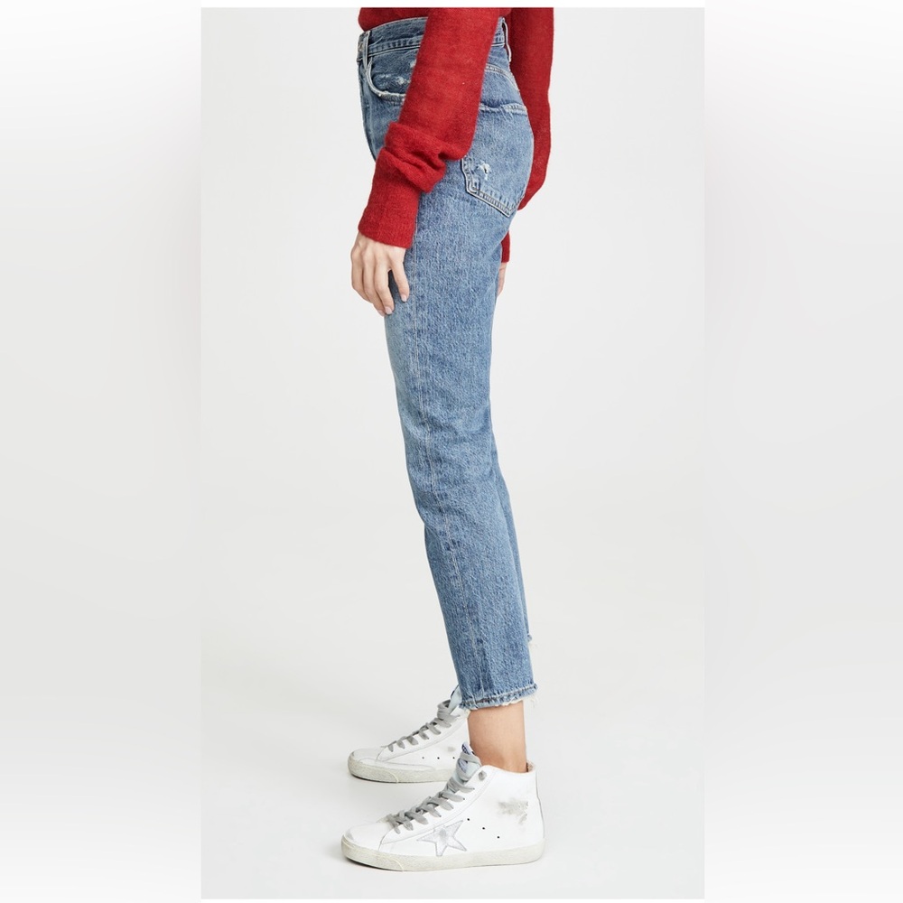 AGOLDE Riley High Rise Straight Crop Jeans in Size 25 Color Frequency - Picture 3 of 6